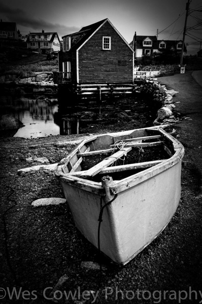 dinghy and house.jpg Dinghy and house