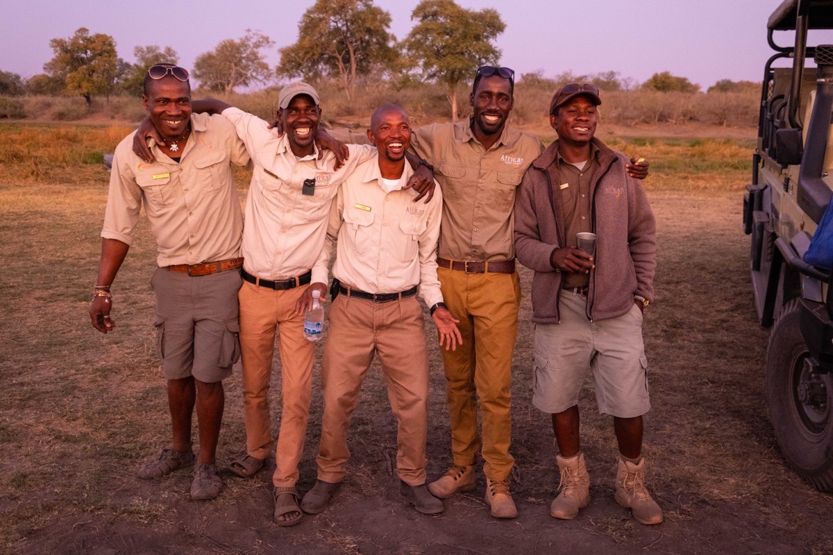 Guides at linyanti sundowner