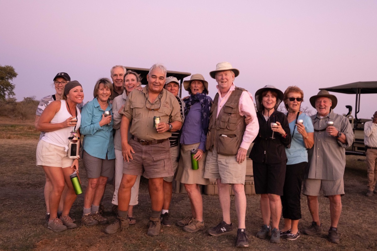 Sundowner in Linyanti swamp